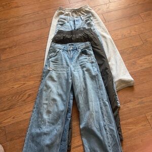 Levi's Blue Denim Jeans Stack - Light to Dark Washes